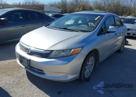 2012 Honda Civic Ex from USA, damaged, VIN JHMFB2F88CS004222